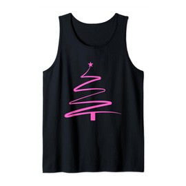 Vintage Luminous Christmas Tree Merry Christmas Women Tank Top