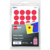 Avery Removable Colour Coding Round Labels, 3/4" Diameter Circle, Red