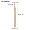 sourcing map 6pcs 120-140 Grits Diamond Grinding Bit 1.6mm Inverted