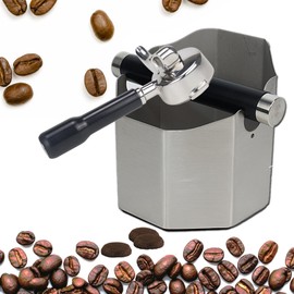 Espresso Knock Box, 6.69Inch Shock Absorbing Non Slip Coffee Ground Knock Box With Removable Knock Bar, Espresso Dump Bin for Home/Office, Espresso Machine Accessories, Gifts for Coffee Lovers