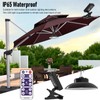 Solar Umbrella Lights, 104 LEDs Waterproof Timed Solar Patio Lights