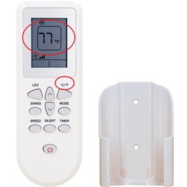 Replacement Remote Control for Black+Decker Portable Air Conditioner BPT05WTBA,BPT06WTB,BPT07WTB,with Wall Mounting Bracket