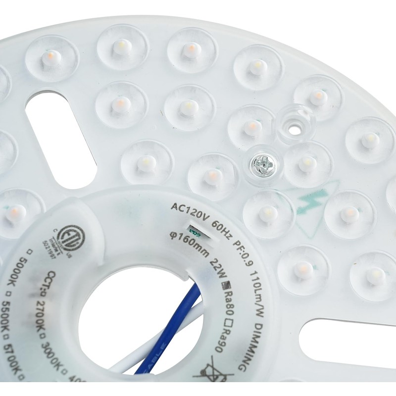 Ledytech 22W 6.3'' LED Retrofit Light Kit for Ceiling Fan