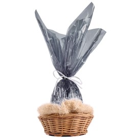 Black Cellophane Wrap Roll, Translucent Black Cellophane Wrapping Paper, 16 Inch Width x 100 Ft Long Colored Cellophane Rolls for Gift Baskets,DIY Arts Crafts Decoration and More