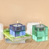 FineInno 3 Size Square Tealight Candle Holder Resin Molds, Rectangle