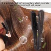 Professional Hairdressing Comb Double Brushes Wooden Anti static Hair Straightener