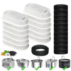 Cat Water Fountain Replacement Filters - 24 Pack