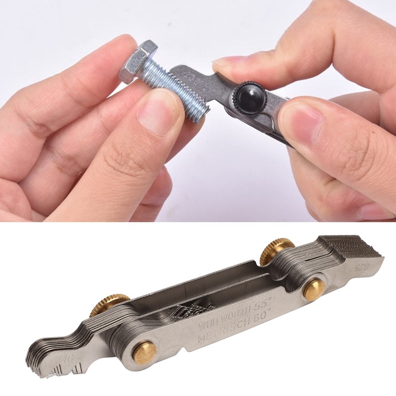 Thread Gauge 55° 60° 52 Blades Metric Imperial Stainless Steel
