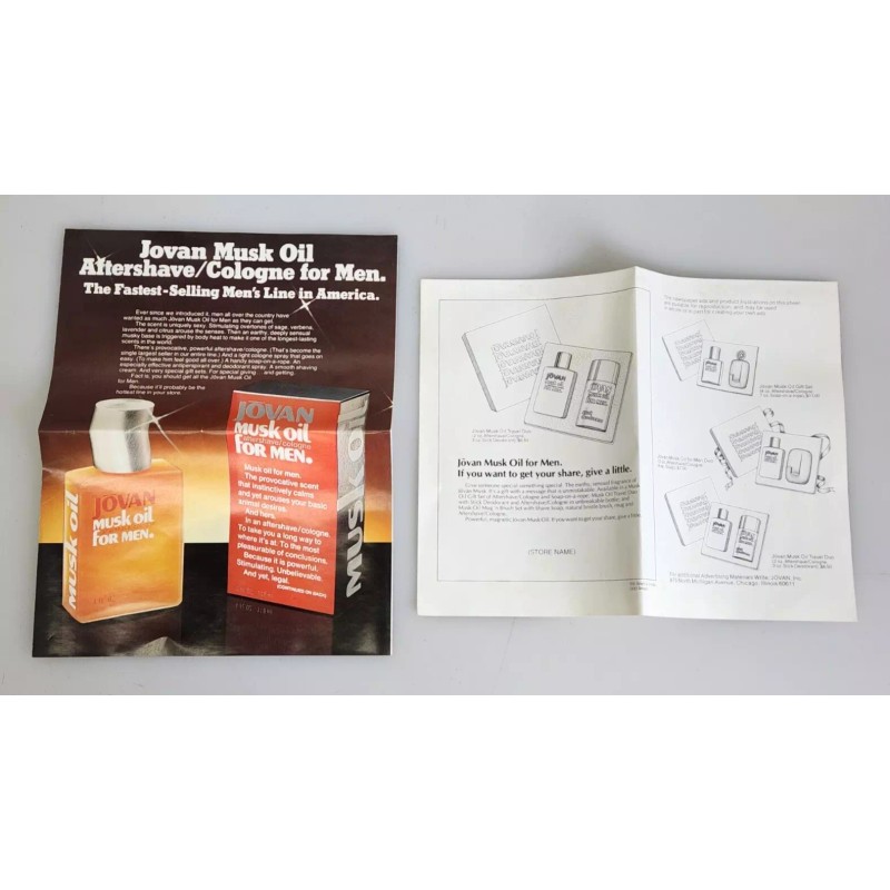 Jovan Vtg 1974 JOVAN MUSK OIL Men Aftershave Cologne 1/2