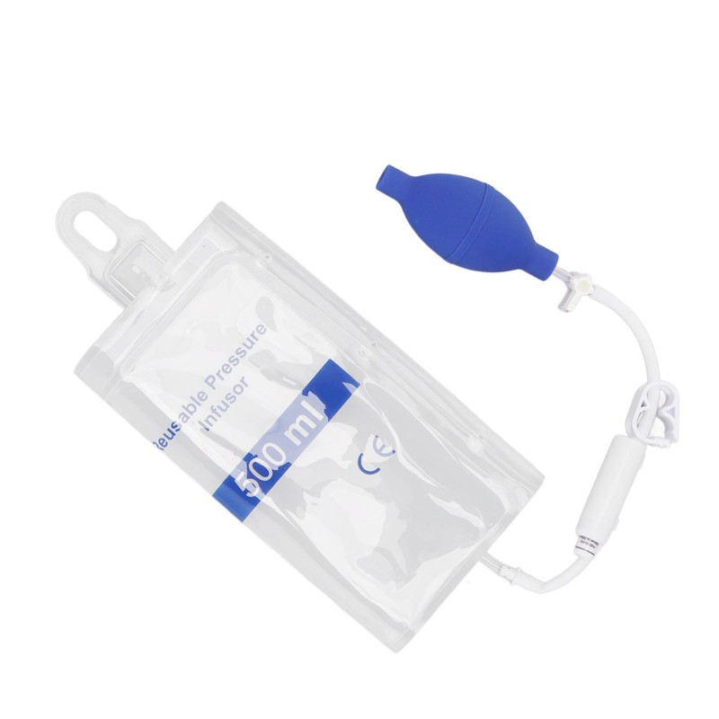 500ml Pressure Infusion Bag Transparent Pressure Infuser Bag for Patient