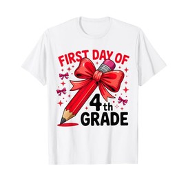 Coquette 4th Grade First Day Of Back To School Girls Outfits T-Shirt