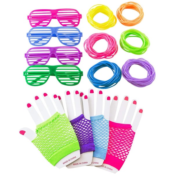 Handy Basics 80s Retro Pop Star Disco Dress-Up Party Pack