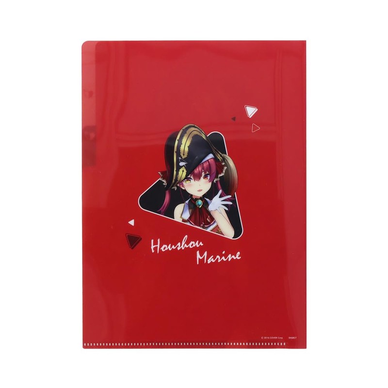 Sunstar Stationery Hololive Clear File, 3 Pockets, A5, Hololive Vtuber