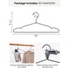 StorageWorks Wire Hangers for Closet, 4mm Super Thick Metal Hanger,