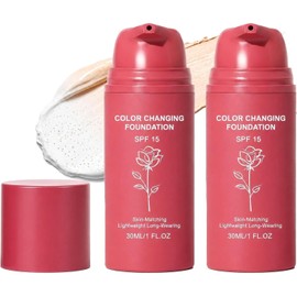 Base de maquillaje coreana que cambia de color se adapta automáticamente al momento de la aplicación, se ajusta al tono de tu piel y disimula las...  
