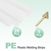 MECCANIXITY 20 Pcs White Plastic Welding Rods 5mm x 250mm
