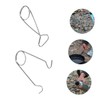 Kisangel 2sets Fish Mouth Spreaders Bottle Hanger Stainless Steel Camping