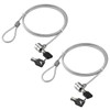 ABINECS Computer Wire Lock (1.2 Meters) 2 Pack with Key