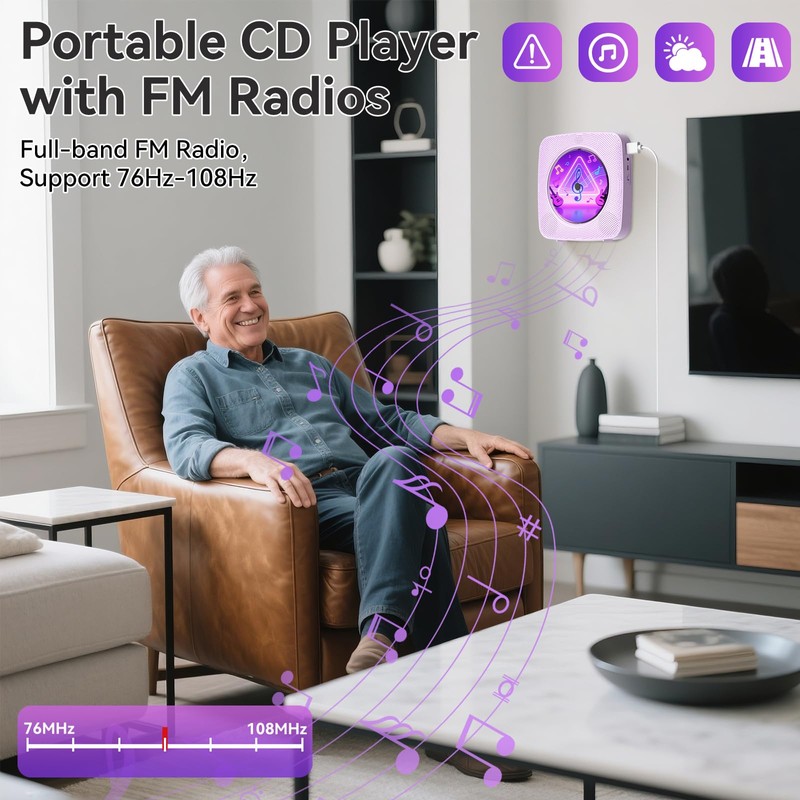 Radio with CD Player Children: Kegaudio Portable CD Players Portable