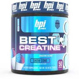 BPI Sports  BEST Creatine  6 Formas Avanzadas de Creatina  Betaína  300 gr  50 Servicos (Snow Cone)                                                   