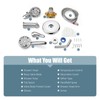 Aolemi Shower Faucet Set with Tub Spout Rain Shower Head