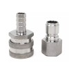 TAPCRAFT Stainless Steel Quick Disconnect Set 1/2" FPT