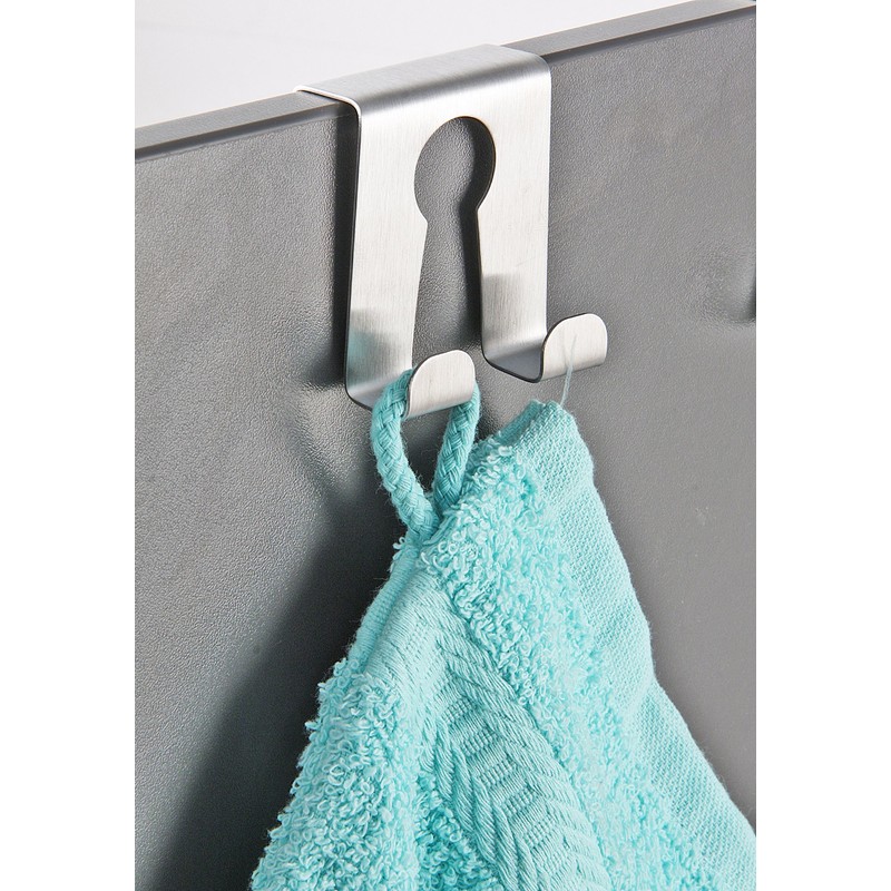 Fackelmann Door/Cupboard Hook 2x2in of Stainless Steel