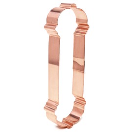 5 1/2 Inch Tall Barber Pole Copper Cookie Cutter