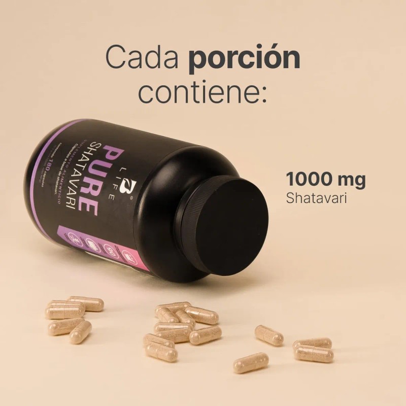 Shatavari De 180 Cápsulas 100% Natural. Shatavari. B Life Sabor