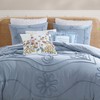 Peri Home 100% Cotton 3-Piece Comforter and Sham Set, King,