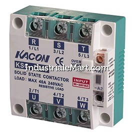KSC-2050ZA, Solid State Relay, Over Temperature Alarm, Three Phase, Zerocross, Input 90-240VAC, Load Voltage 90-240VAC, 50A