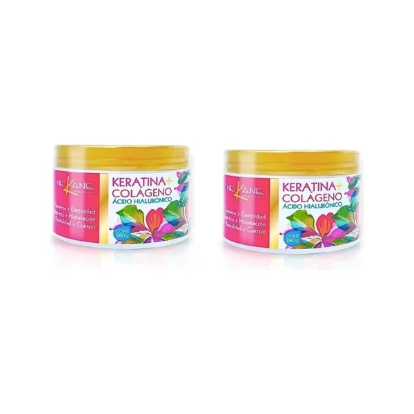 Pack 2 Tratamiento Keratina + Colageno Antifrizz Nekane