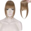 SEGO Clip-In Real Hair Bangs, 100% Remy Hair, One Piece