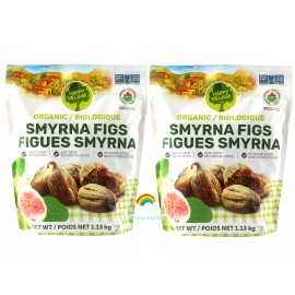 Happy Village 2 Packs Happy Village Organic Sun Dried Smyrna Figs 40 oz Each Pack, Total 5 lb