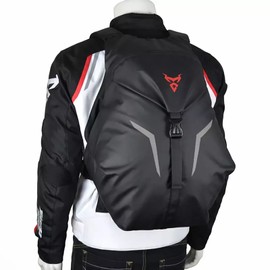 Motorcycle Helmet Backpack,Waterproof Large Capacity Lightweight Storage Bag,Motorbike Laptop Compartment Bag Travel Backpack (Red)