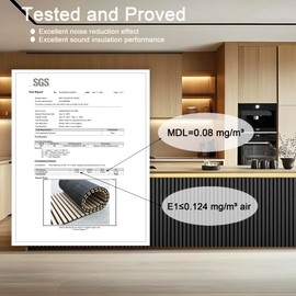 94.5 x 23.6 in Acoustic Wood Wall Panels,3D Flexible Soundproof Absorbing Panels,Wood Slat Panel for Interior Wall Decor (Dark Grey)