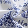 SASTYBALE Blue and White Tablecloth Rectangular, Floral Table Cloth 52"x70"
