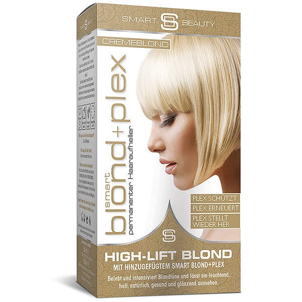 Hair Colour Blonde - Hair Colour Cream Blonde 100% Vegan Formula, Cruelty Free, with Smart Plex Technology Against Hair Breakage to Protect and Strengthen Hair During Dyeing Smart Beauty