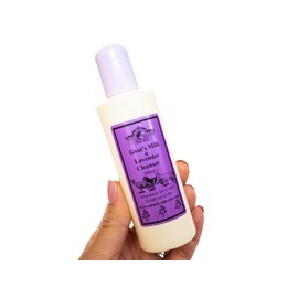 Goats Milk & Lavender Cleanser Cleansing Lotion 100ml by Elegance Natural Skin Care Formulated for dry sensitive skin