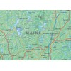 New England Physical Map - 24 x 16 inches –