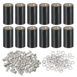 PATIKIL M3 x 15 mm PCB Support Spacer, Set of 12, 15 mm/0.59 Inch Support Height PCB Spacer, Insulation Board, Stand Pillar Flat Head Plastic Support, Style 1