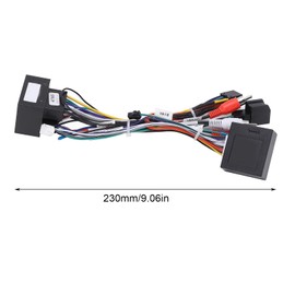 Car Audio Wiring Harness Part, 16Pin Stereo Audio Wiring Harness with CAN Bus Box Replacement for Cruze