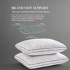 Goose Down Pillow, Queen Size Set of 1 with 3-Layer