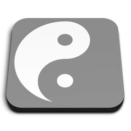 1 x Square MDF Magnets - Yin Yang Yoga Meditation 40156