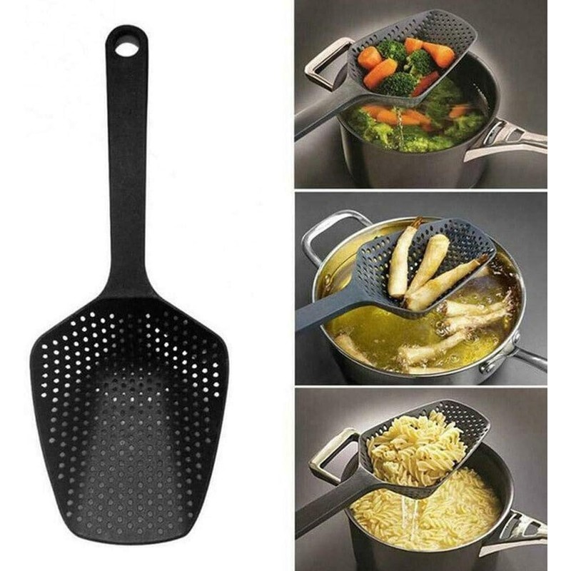 No-Stick Drain Colanders Shovel Strainers Vegetable Water Leaking Kitchen Utensil