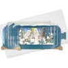 Message In A Bottle Snowy Barn Owls Pop Up Christmas