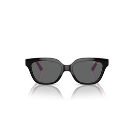 Vogue Eyewear VJ2021 Square Sunglasses, Black/Dark Grey, 48 mm