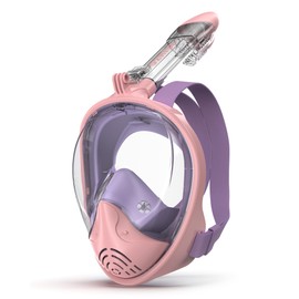 G2RISE Full Face Snorkel Mask Adults Snorkeling Set Gear for Kids with Detachable Camera Mount, Safe Breathing, Anti Fog Anti Leak