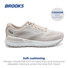 Brooks Women’s Ariel GTS 23 Supportive Running Shoe - Chateau Grey/White Sand - 12 Medium