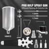 Happybuy Gravity Feed HVLP Spray Gun, Professional Auto Paint Sprayer